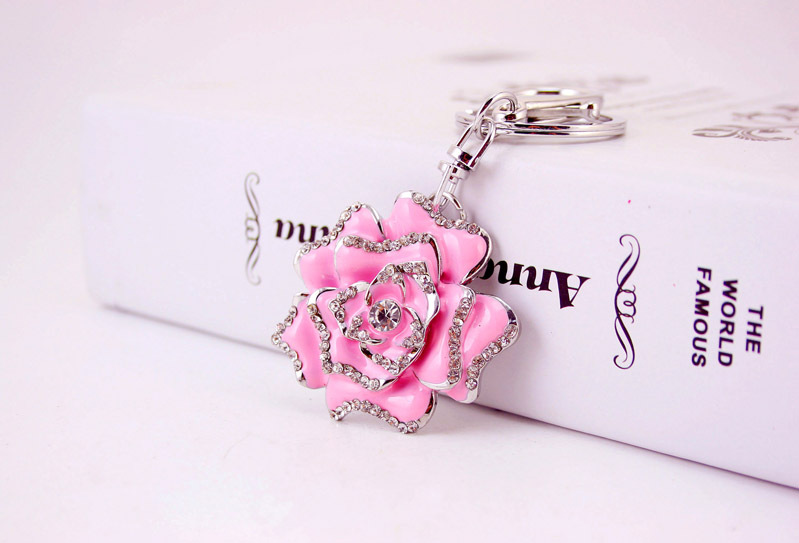 Porte-clés Pendentif En Métal Rose display picture 3