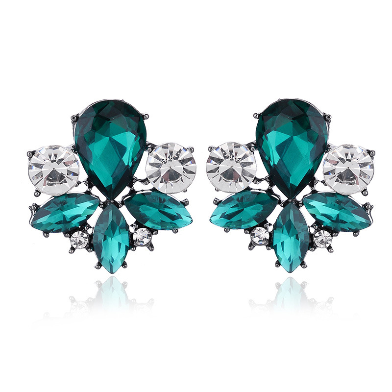 7g Weight Rhinestones Inlay Material Drop Earrings Classification 1 Pair Quantity Daily Occasion Alloy Material Geometric Pattern Women'S Gender Plating Design Retro Style 1 Pair Retro Geometric Alloy Plating Rhinestones Women's Drop Earrings 34