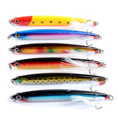 Spinning lure lead sinker pencil type long cast imitation fish bait fake hard lure 10cm/14.4g outdoor wholesale