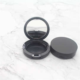 威尔丹彩妆包材 厂家批量定制 圆形双层粉饼盒 贴镜透明片饼盒
