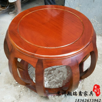 實木家具全實木圓餐桌仿古圓桌圓形餐桌飯桌中式實木餐桌椅組合