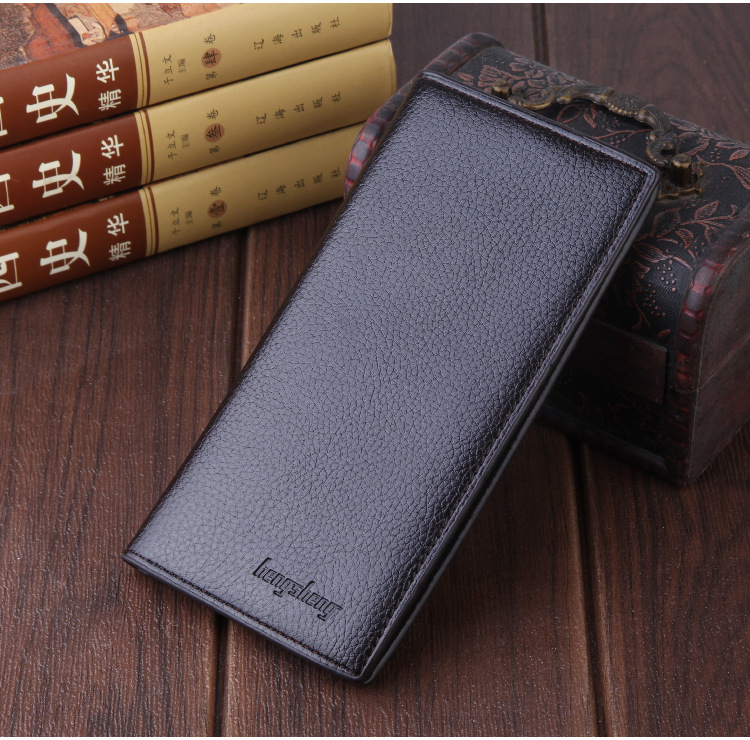 New product mens wallet wallet men multicard position lychee pattern long wallet thin mobile phone bagpicture11