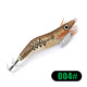 Wooden Squid Jig Lures Hard Baits Saltwater Swimbait Tackle Gear