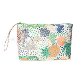 日韩风百搭杜邦纸拉链包 环保方形特卫强收纳包 UV满版印刷化妆包