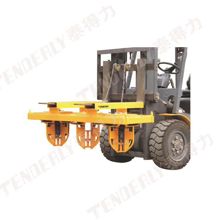 供应泰得力叉车专用,搬运油桶的多桶型油桶搬运夹,叼扣式