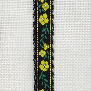 現物の美しい刺繍の小さい立体の田園風の舞台の服装は辺の双歯の辺の民族の風の綿の質のジャカードのリボンをはめ込みます。