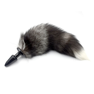 真狐狸尾巴肛塞玄狐狐狸金属狗尾巴肛门塞厂家批发成人情趣用品|ru