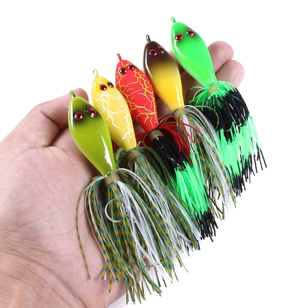 Новый модифицированный приманка Thunder frog жесткая приманка для рыбалки 11 см-8,2 г, пластиковая имитация лягушки, черная рыба, оптом