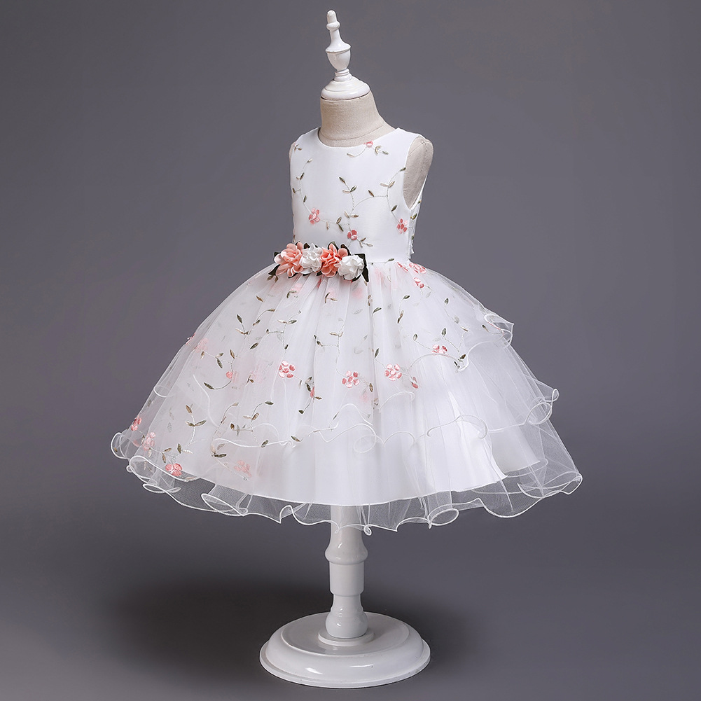 Children's Dress Floral Dress Flower Girl Dress Princess Skirt Girl Pettiskirt Costume display picture 19