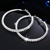 Accessory, cute serum, hula hoop, earrings, new collection, wholesale, simple and elegant design, 4.5cm