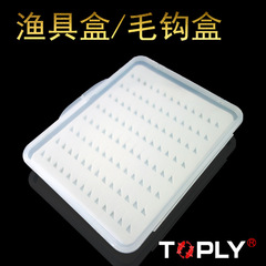 Triangle Fly Fishing Foam Hair Hook Fishing Gear Box Fly Pattern Storage Box Transparent Fishing Accessories Box Wholesale
