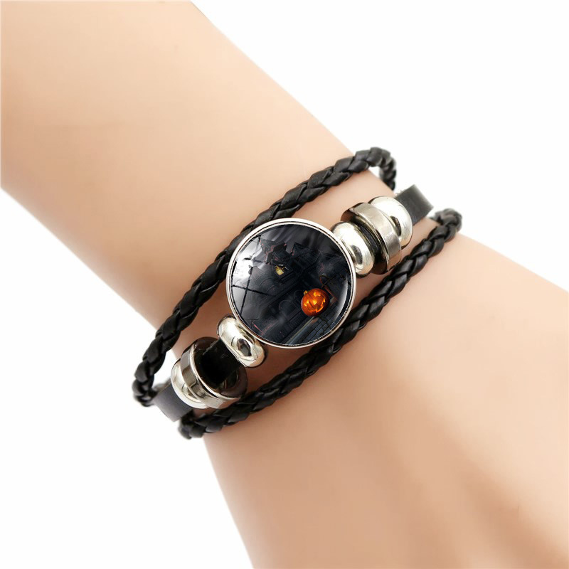 Nya tillbehör Halloween Demon Pumpkin Time Gems Mode Creative Braided Beaded Armband Accessories_voghion.com