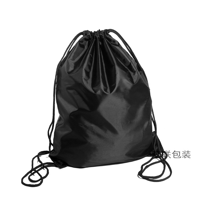 涤纶布袋定做束口涤纶抽绳双肩背包现货书包袋拉绳袋印刷定制LOGO