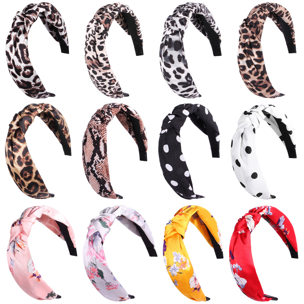 Women's Sweet Plaid Cloth Hair Band display picture 4