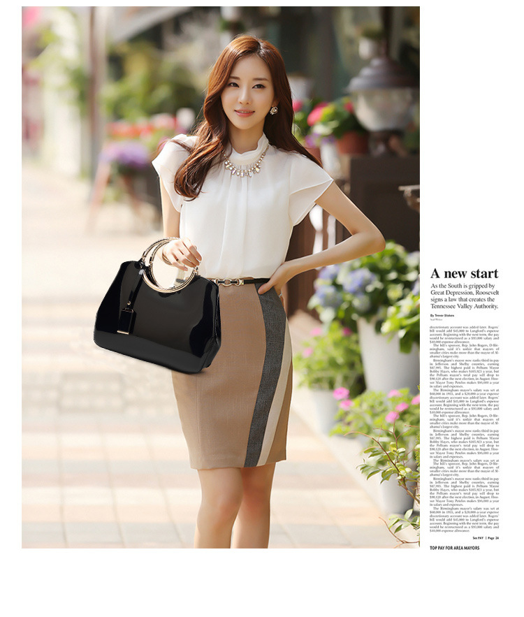 1108g Weight Polyester Lining Material Zipper Closure Type Single Shoulder Strap Strap Type Dome Bag Bags Type Casual Occasion Pu Leather Material Solid Color Pattern All Seasons Season Women's Gender Fashion Style Shell Shape Dark Blue, White, Pink, Red, Wine Red, Black Color Large Size Large Pu Leather Fashion Dome Bag Handbag 19