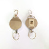 4cm All metal steel wire nylon Easy pull buckle Key buckle Easy draw Theft prevention Telescopic Keychain