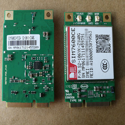 SIM7600CE-T MINIPCIE 全网通模块 4G模块, 支持GPS 二次开发