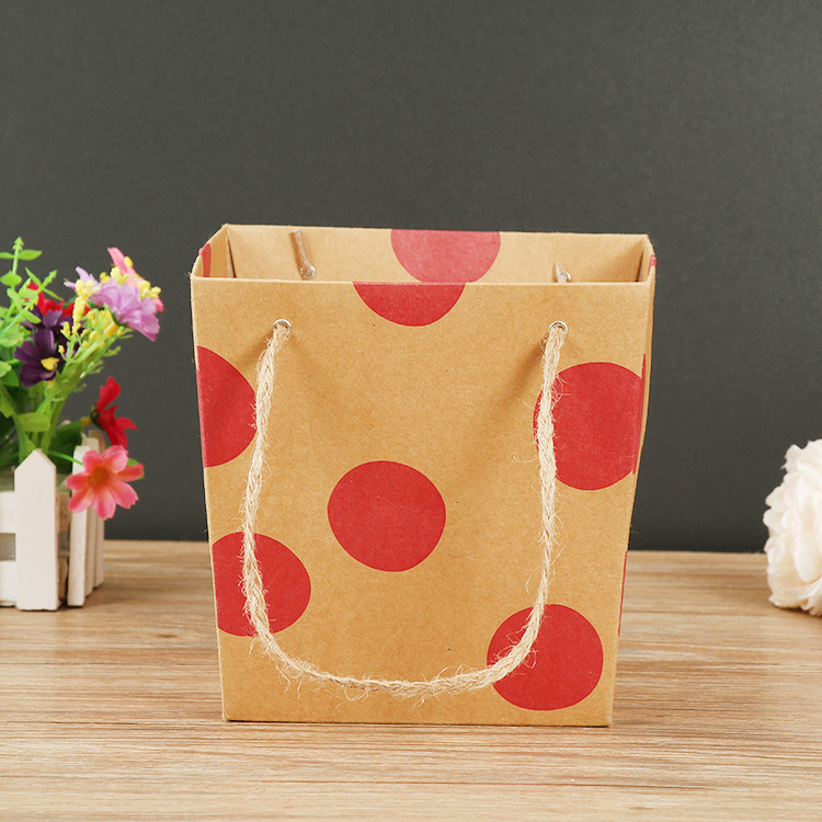 鲜花袋小饰品礼品袋 多肉手提袋插花提篮防水鲜花袋花艺展示