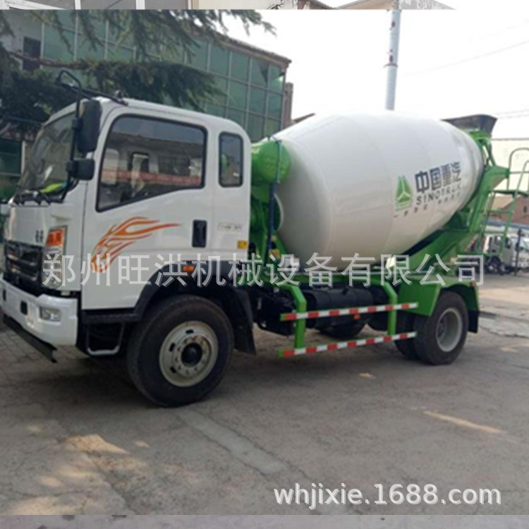 郑州旺洪混凝土搅拌罐车  改装定制小型搅拌罐车 2方搅拌车价格