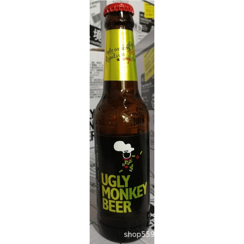 [Net red beer]Chongqing Fortress Beer ULGY MONKEY Ugly monkey 275ml*24 Self help bottle