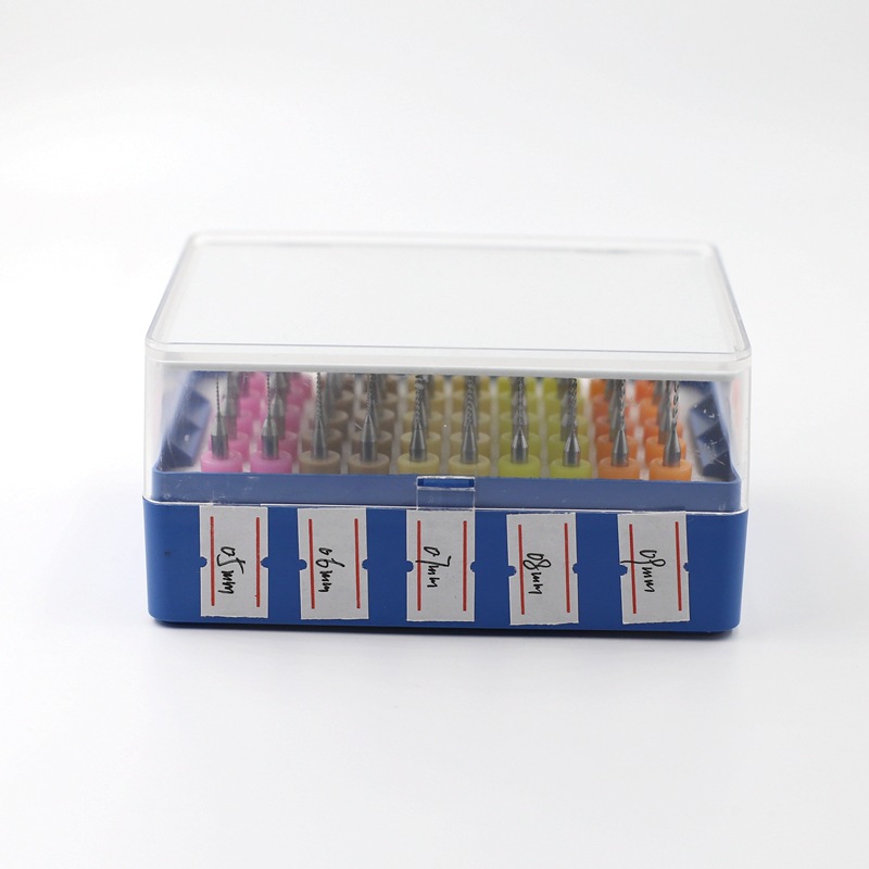 Super valor Comercio exterior PCB línea placa de circuito pequeño taladro de acero de tungsteno súper duro ámbar cera de abejas agujero de perforación mango recto giro traje G