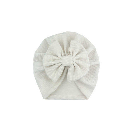 ins new children's hat, baby corn kernel big bow headscarf hat, baby fabric fetal hat