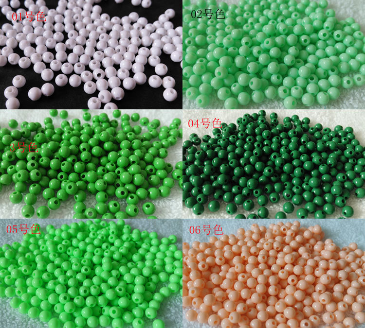 4mm实色亚克力圆珠糖果珠手链编织材料diy饰品配件小米珠子批发详情图13