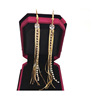 Modern accessory, fashionable long earrings, wholesale