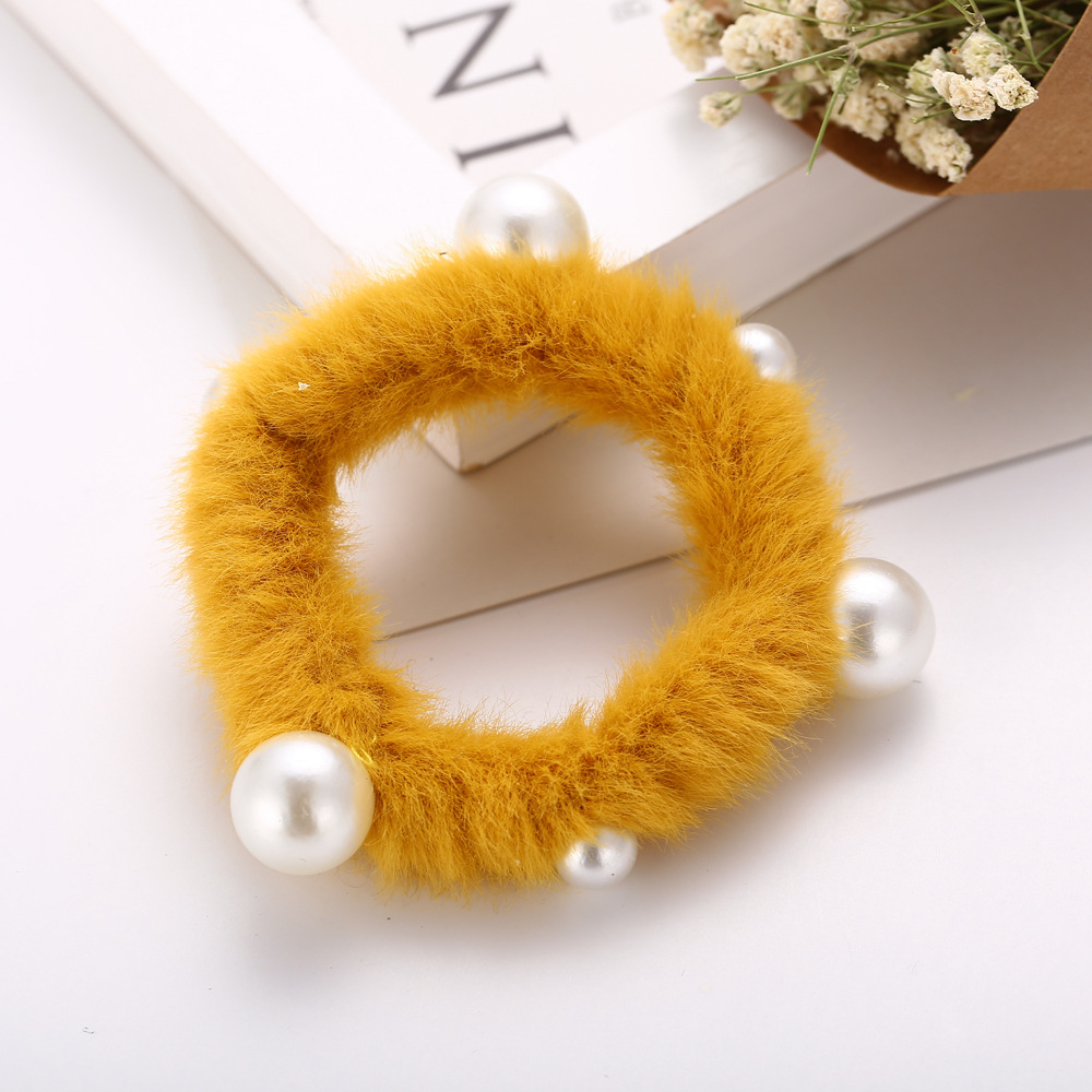 Imitation Rabbit Hair Circle Chic Style Wild Plush Hair Rope Hair Rope Korean Hair Accessories display picture 8