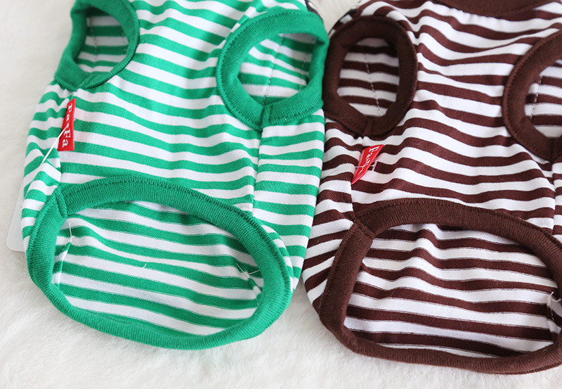 水果背带条纹背心