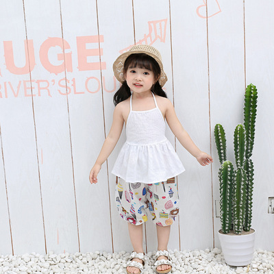 2019 summer Cropped Trousers Boy pants children Mosquito control Cotton and hemp Casual pants Knickers On behalf of