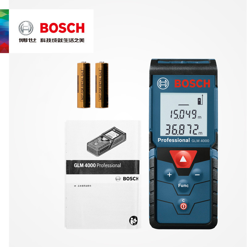 Bosch láser infrarrojo telémetro de alta precisión de mano regla láser regla electrónica GLM4000 telémetro
