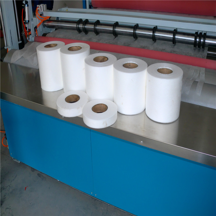 懒人抹布打线分切折叠机 棉柔巾洗脸巾卷筒式