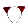 Foreign trade thermal sales handmade parent -child series horse -sea hair poly -colored leopard head hoop cat ears head hoop batch