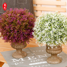 「550米蘭果」仿真批發 綠植盆栽 塑料花盆樹球 人造綠植桌面盆景