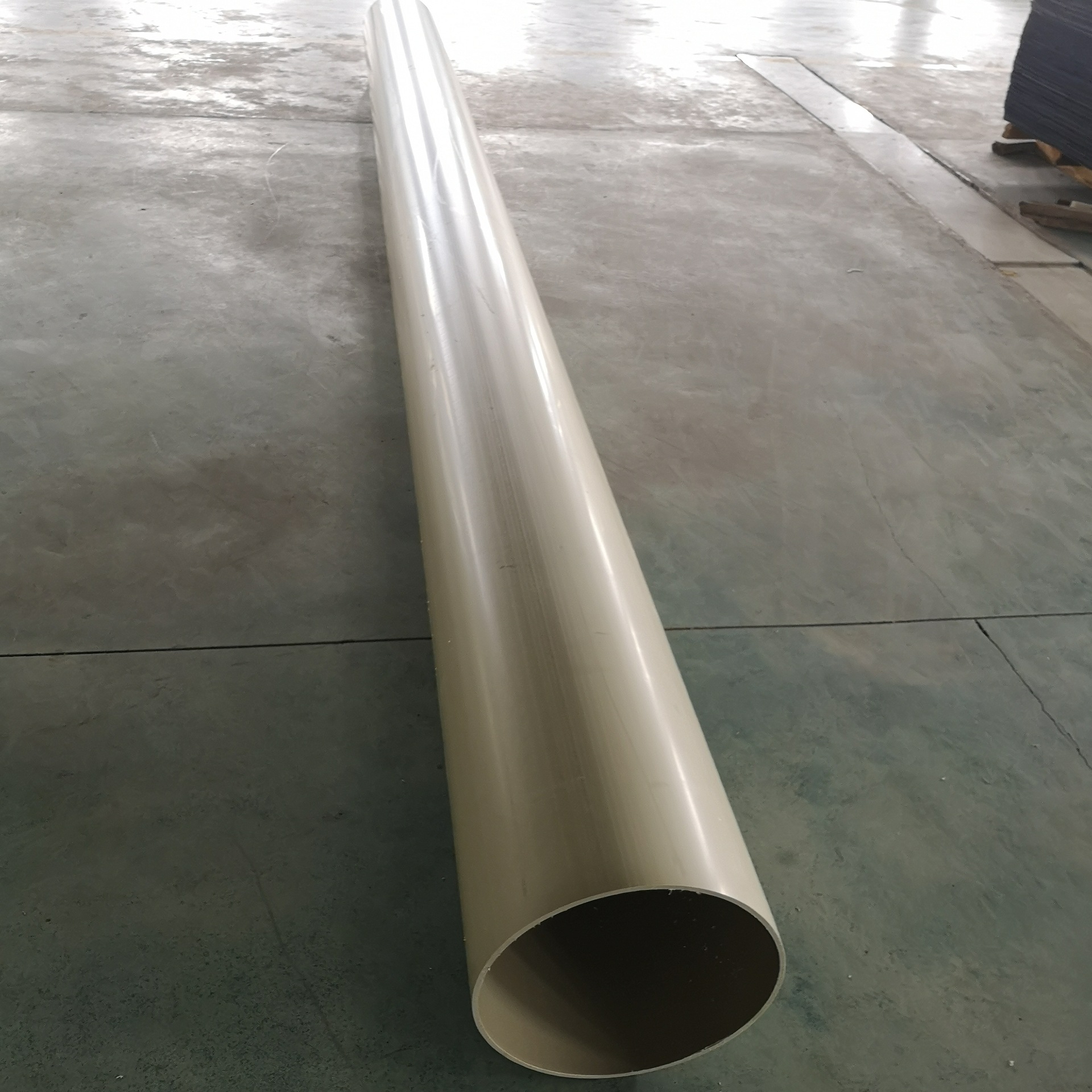 厂家供应耐酸碱PPH管材 PP管材 耐腐蚀通风管　抗老化米黄色PP管