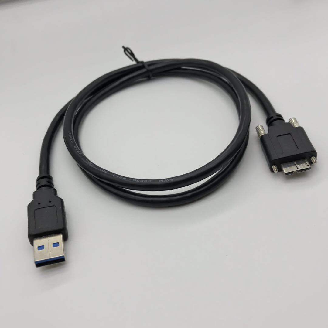 micro usb3.0工业相机线 3.0AM 转MicroB带螺丝固定数据线-阿里巴巴