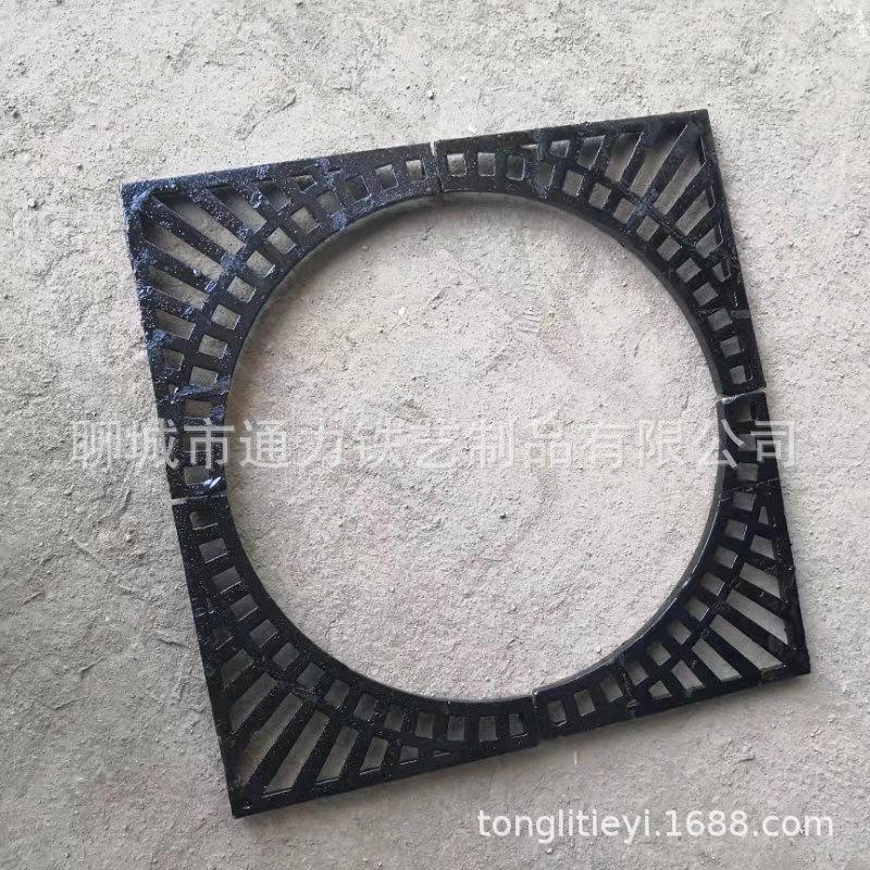 厂家 球墨铸铁护树盖板 铁艺树围树坑树池树穴盖市政树篦子