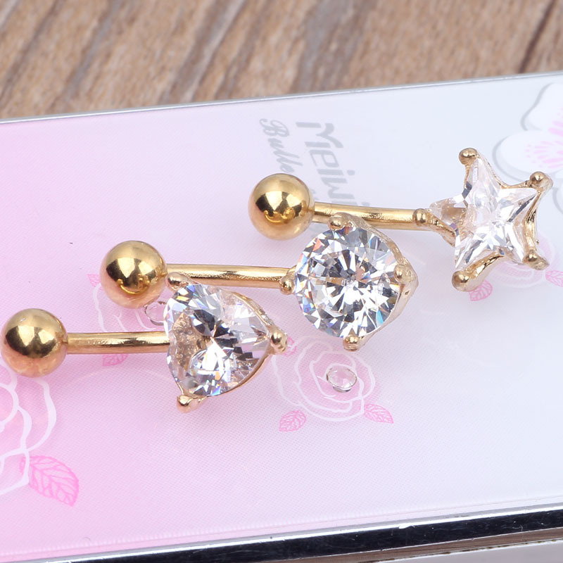 Pointed titanium steel lip stud product view