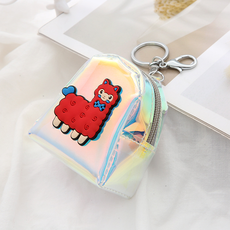 Hot Selling Creative Cartoon Alpaca Wallet Ladies Pvc Laser Coin Purse  Wholesale display picture 7