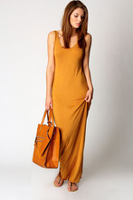 ebay欧美新款多色多码气质时尚外贸棉背心连衣长裙夜店裙
