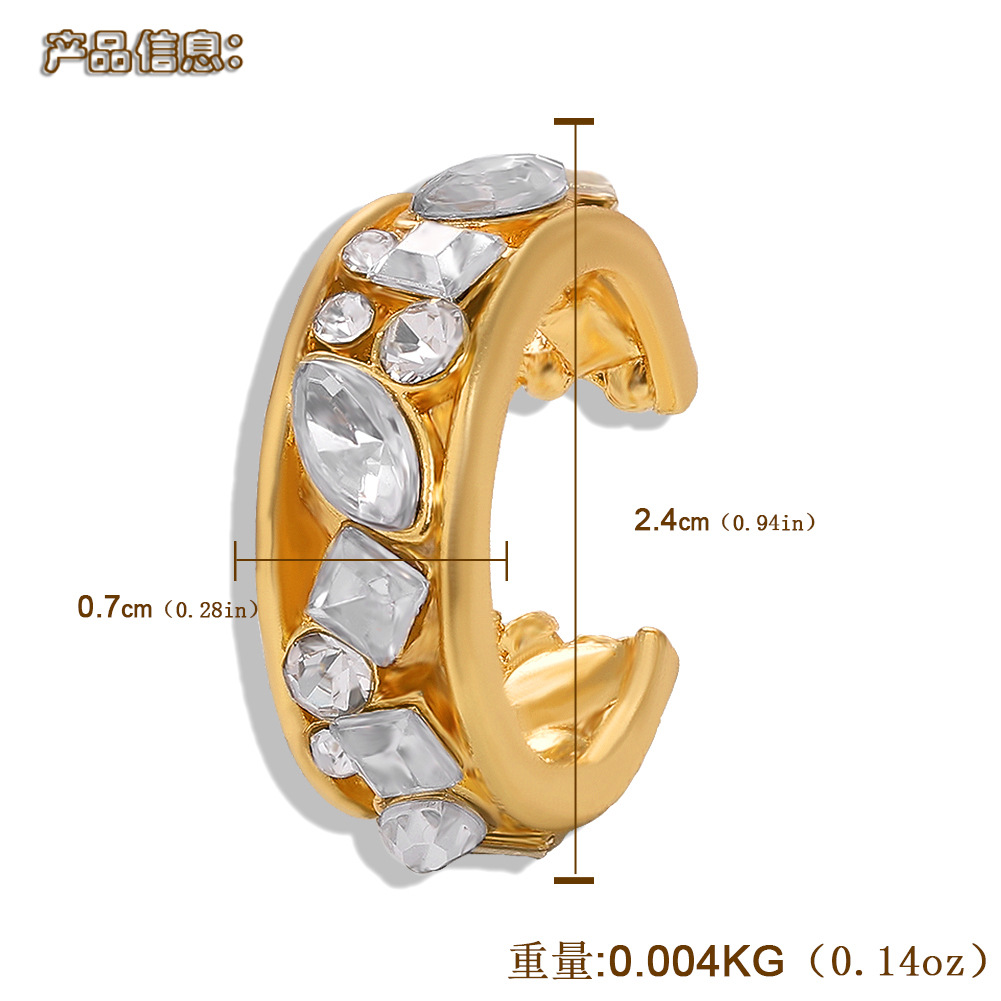 Alloy Diamond Ear Clips display picture 11
