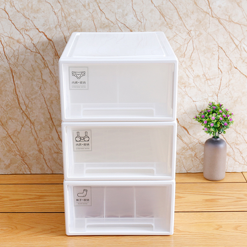white durable square storage box