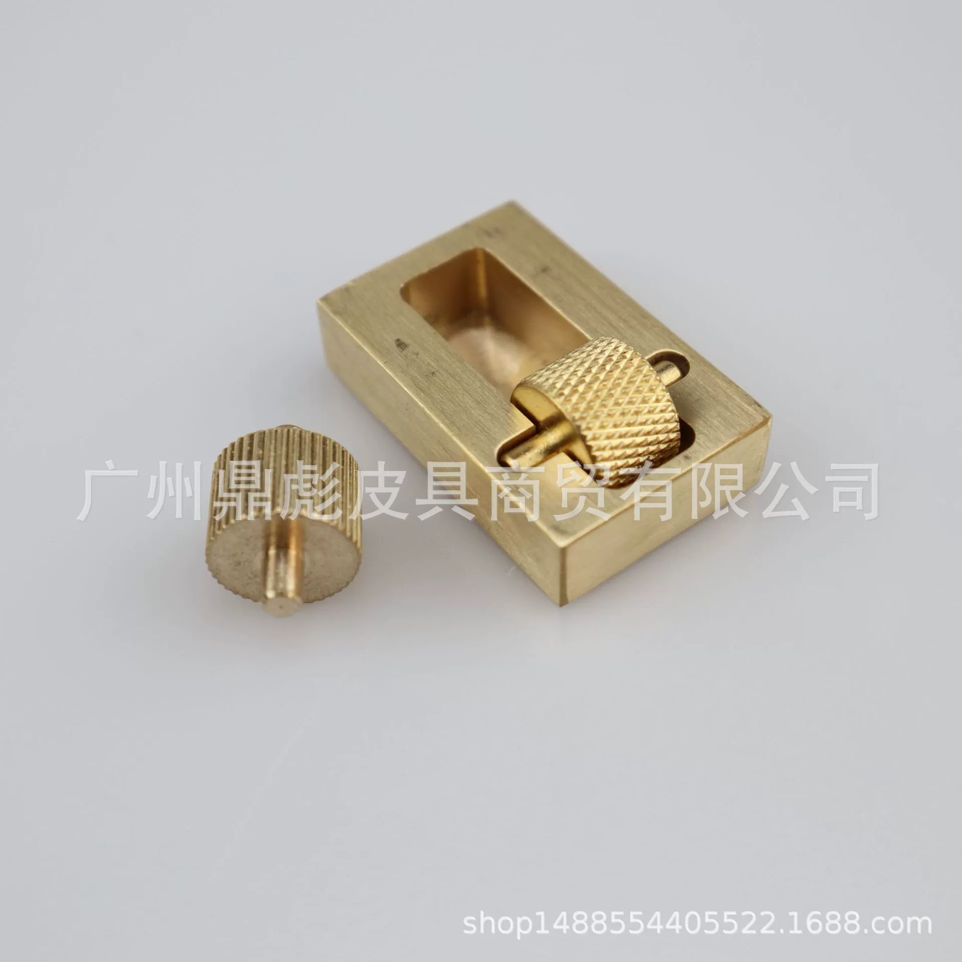 Mini Bronze Bring oil box Oil Brick Back Color Box Pure Copper Point DIY handmade leather processing tool