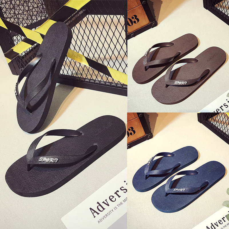 防滑新款人字拖男户外耐穿纯色简约休闲学生旅游沙滩鞋夏季凉拖鞋|ms