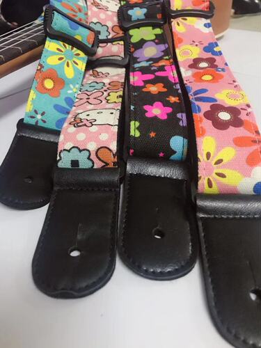 Canvas printed ukulele strap small guitar cartoon strap wholesale ukulele strap guitar strap