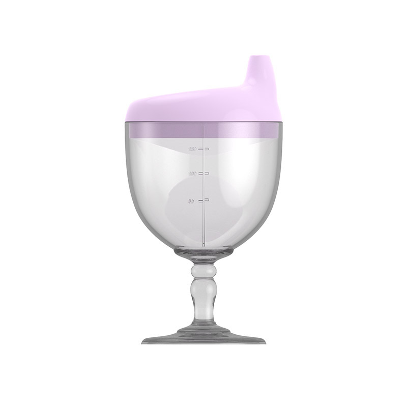 Children Fashion Creative Glass Baby Plastic Goblet Juice Drink Milk NoSpill Cuppicture6