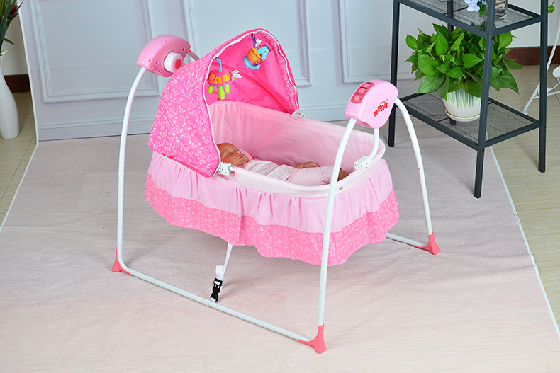 婴儿智能电动摇椅摇床秋千哄娃神器婴儿床批发详情图9