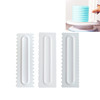 15 types of cake cream plastic scraper combing sugar cake pattern modeling tool plastic gel baking tool