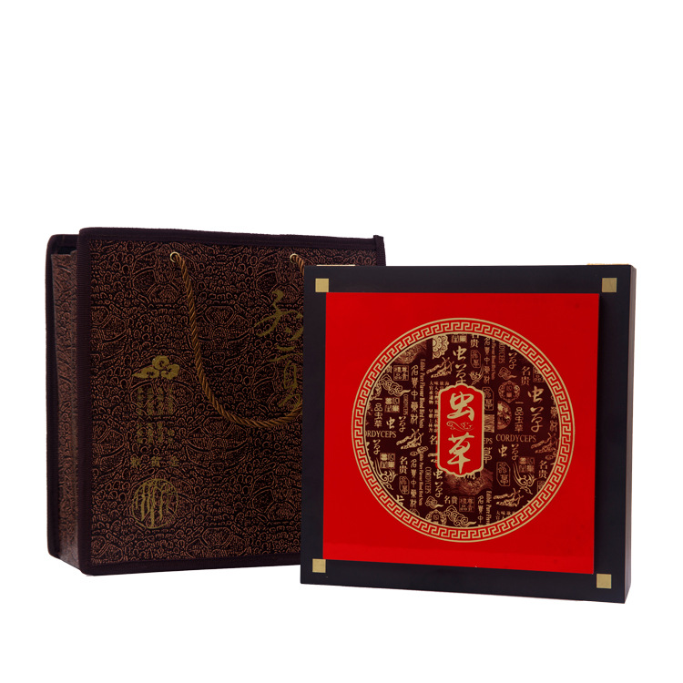 金牌虫草木盒 包装盒 冬虫夏草礼品盒 空盒 礼盒厂家批发盒子